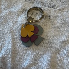 Kate Spade NY Stacked Spade Key Fob In Seaside Chain Keychain Bag Charm