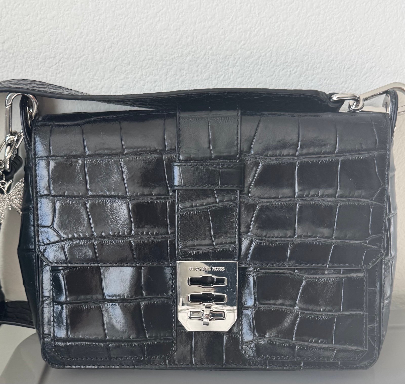Michael Kors Croc Embossed Shoulder bag
