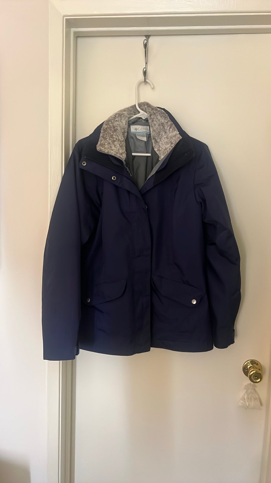 Columbia Interchange 2 in 1 Coat Size: Medium Jacket - Blue & Grey
