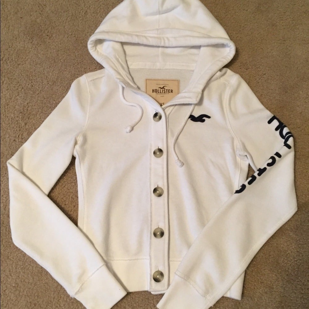 White Hollister Sweatshirt Size XS