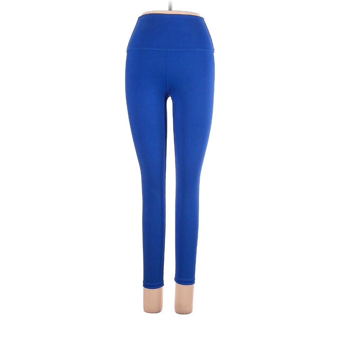 CARBON38 Solid Strong Blue High Rise 7/8 Leggings In Cloud Compression - S