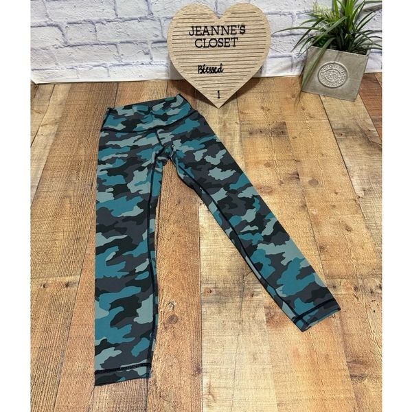 Lululemon Wunder Under High-Rise Tight 25 Heritage 365 Camo Tidewater Teal 4