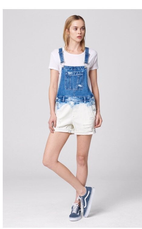 Blanknyc Fade to White Bib Overalls