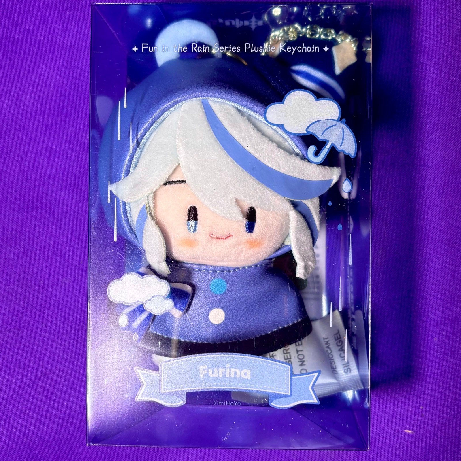 Genshin impact Fontaine Focalors Furina official chibi raincoat plushy