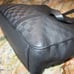 Authentic LOUIS VUITTON 2,810 Tadao Damier Infini Black Leather Large Bag Tote