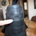 Authentic LOUIS VUITTON 2,810 Tadao Damier Infini Black Leather Large Bag Tote
