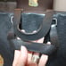 Authentic LOUIS VUITTON 2,810 Tadao Damier Infini Black Leather Large Bag Tote