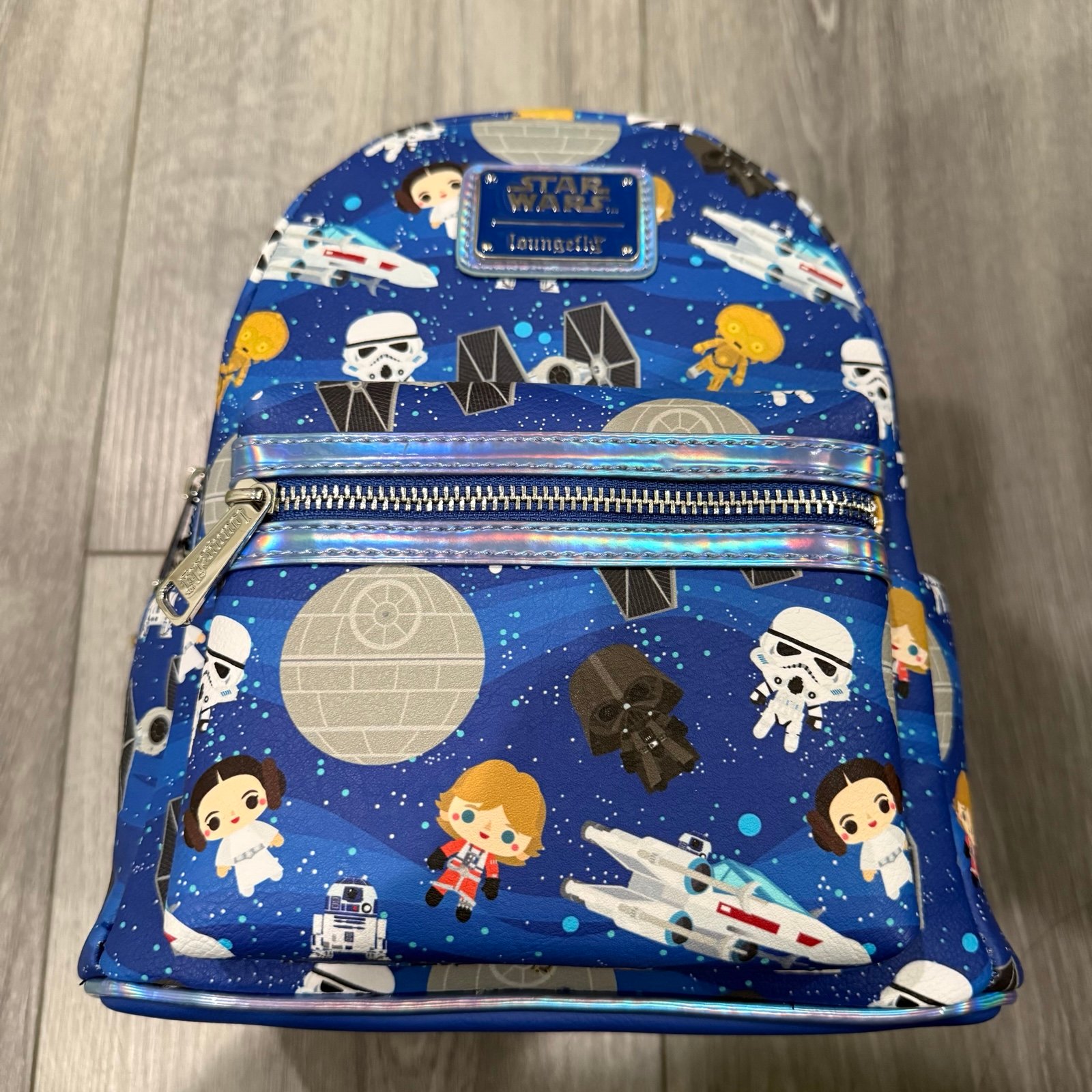 Loungefly Disney Star Wars Chibi Characters Mini Backpack with Mini Funko C3P0