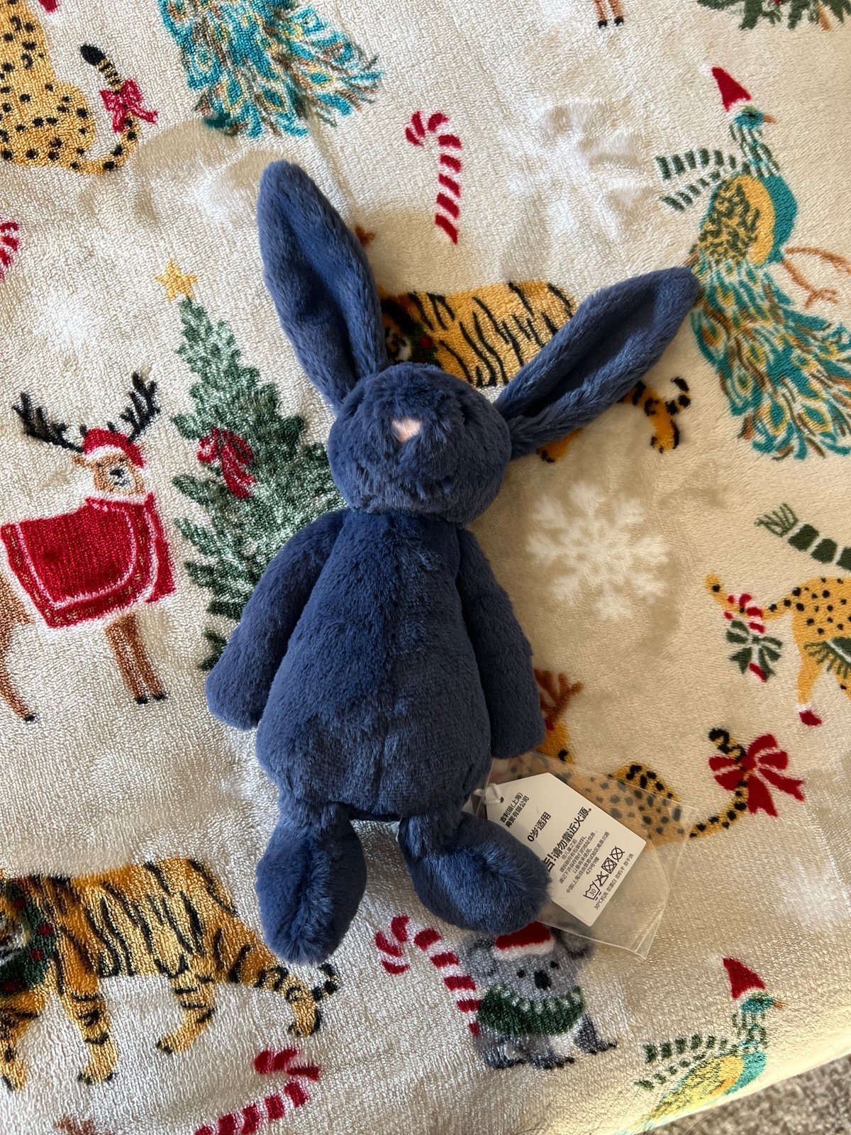 Rare Find Jellycat Bashful Navy Blue Bunny - SMALL - FREE SHIPPING