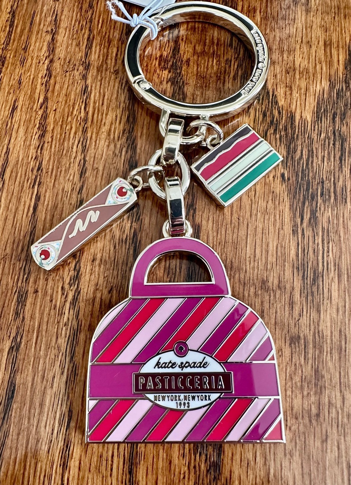 Kate Spade KC688 Dolci Pastries Keychain Bag Charm NWT