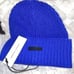 REBECCA MINKOFF Embroidered Peak Beanie in Cobalt Blue