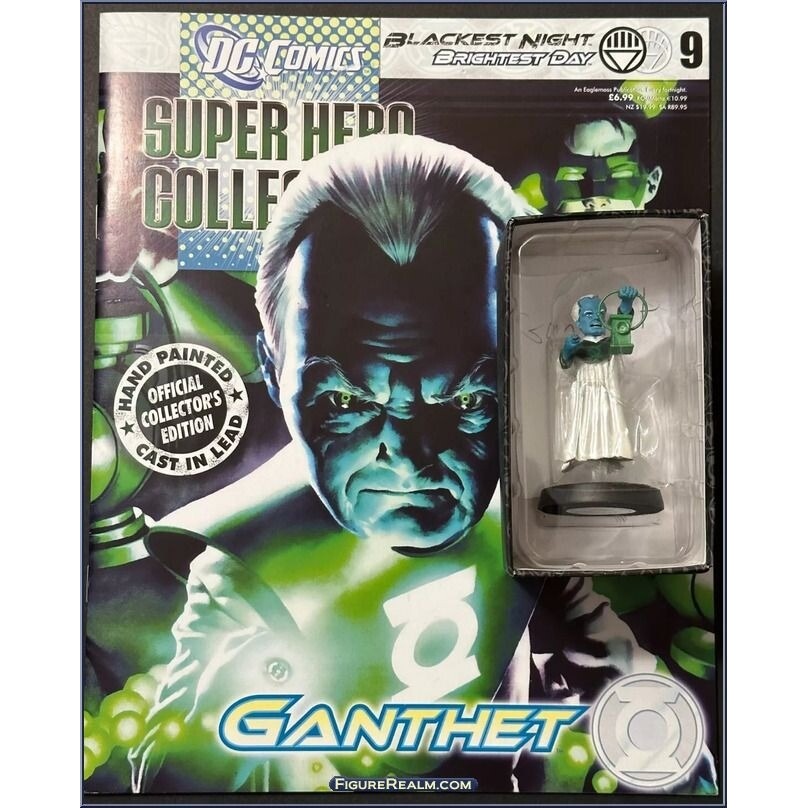 Eaglemoss 1:16 DC Comics Super Hero Fig w/Book: Ganthet #9 (Blackest Night)