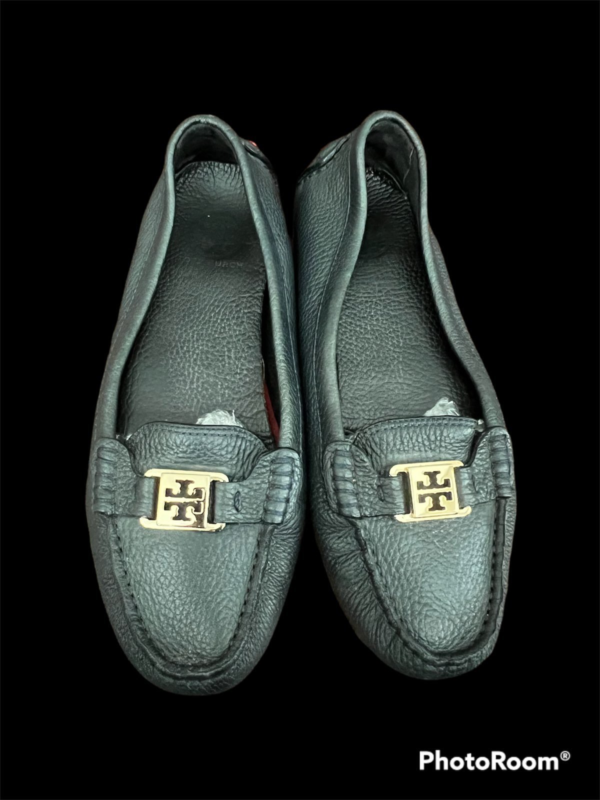 Tory Burch Black Leather Flats