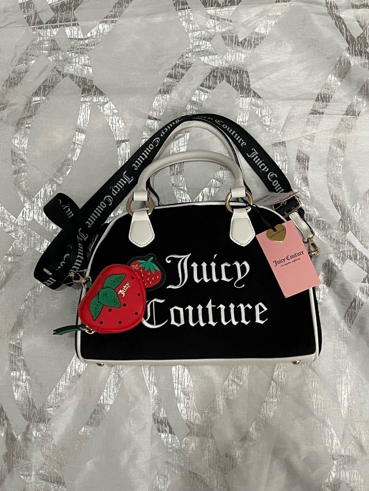 Juicy Couture Sweet N Juicy Apple Satchel In Liquorice Exclusive