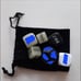 BNIP Love Fun Dice Game-6 Di-3Opaque 3GlowInTheDark(5-6 Sided; 1-12 Sided) Pouch