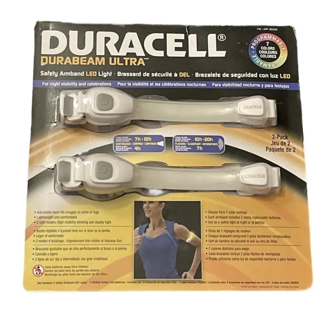 Duracell Durabeam Ultra LED Safety Armband Light 2 Pack - Swanky Barn