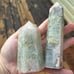 Green Quartz Flower Agate (2 pcs)