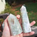 Green Quartz Flower Agate (2 pcs)