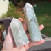 Green Quartz Flower Agate (2 pcs)