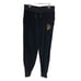True Religion Jogger Pants Black Velour Buddha Foil Jogger Womens Size Large