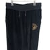 True Religion Jogger Pants Black Velour Buddha Foil Jogger Womens Size Large
