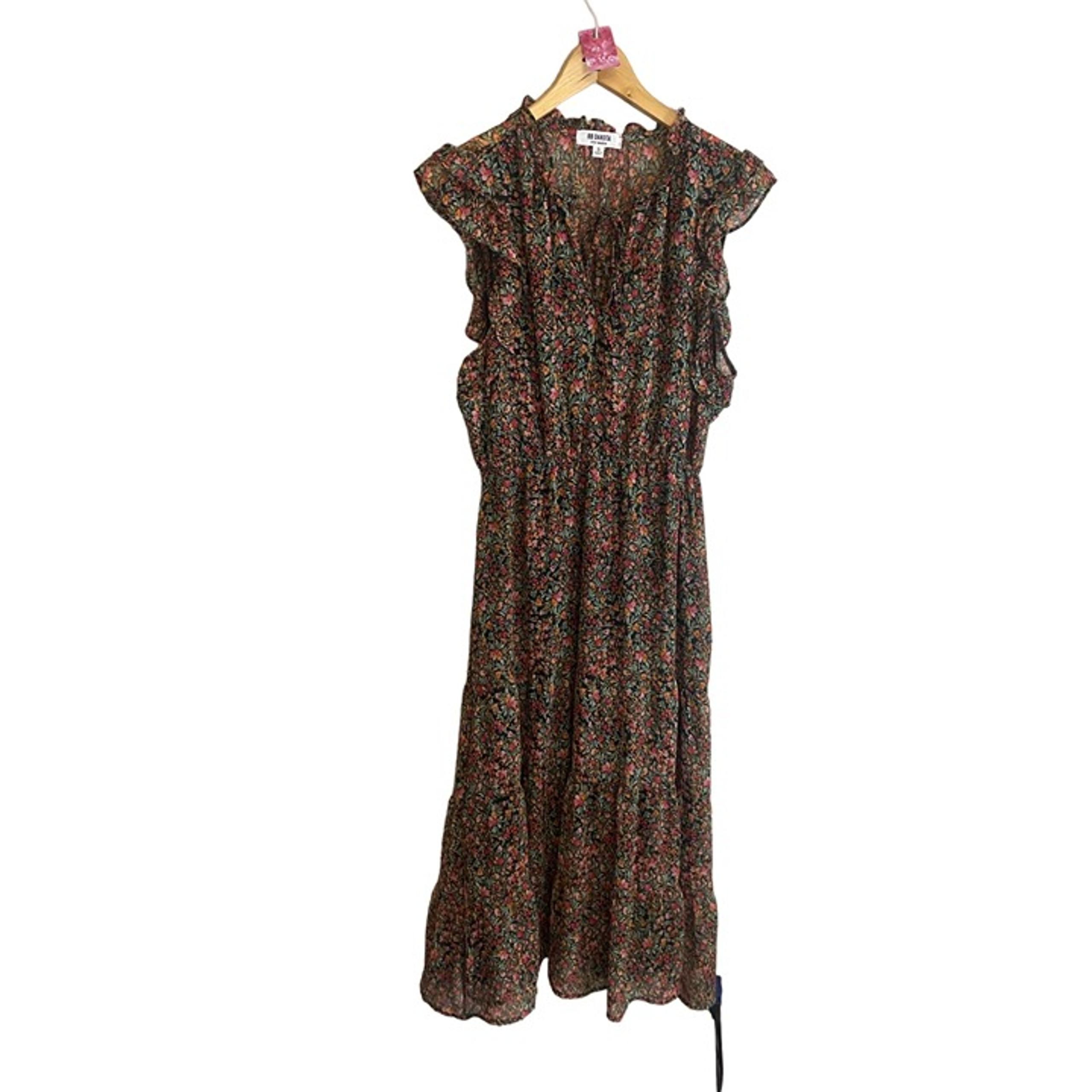 NWT BB Dakota Women's Floral Ditsy Cap Sleeve Midi Dress - Small