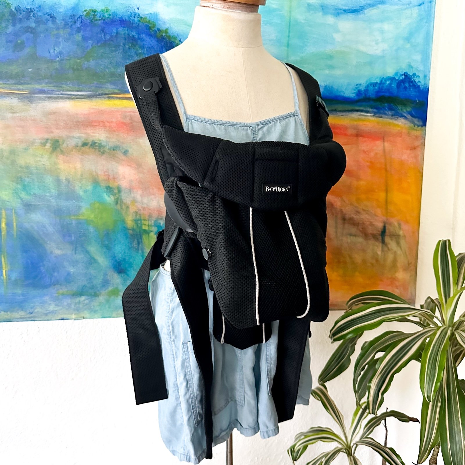 Baby Bjorn Black One Baby Carrier 3D Mesh, 8-26lbs