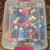 Tub Full of Unifix Cubes
