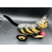 Rare Vintage 1930's Marx Tin Litho Friction Black Tabby Cat with Ball Works!