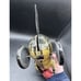 Rare Vintage 1930's Marx Tin Litho Friction Black Tabby Cat with Ball Works!