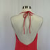 Aidan Mattox Women's Cocktail Dress Size 4 Coral Pink Backless High Low Halter
