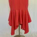 Aidan Mattox Women's Cocktail Dress Size 4 Coral Pink Backless High Low Halter