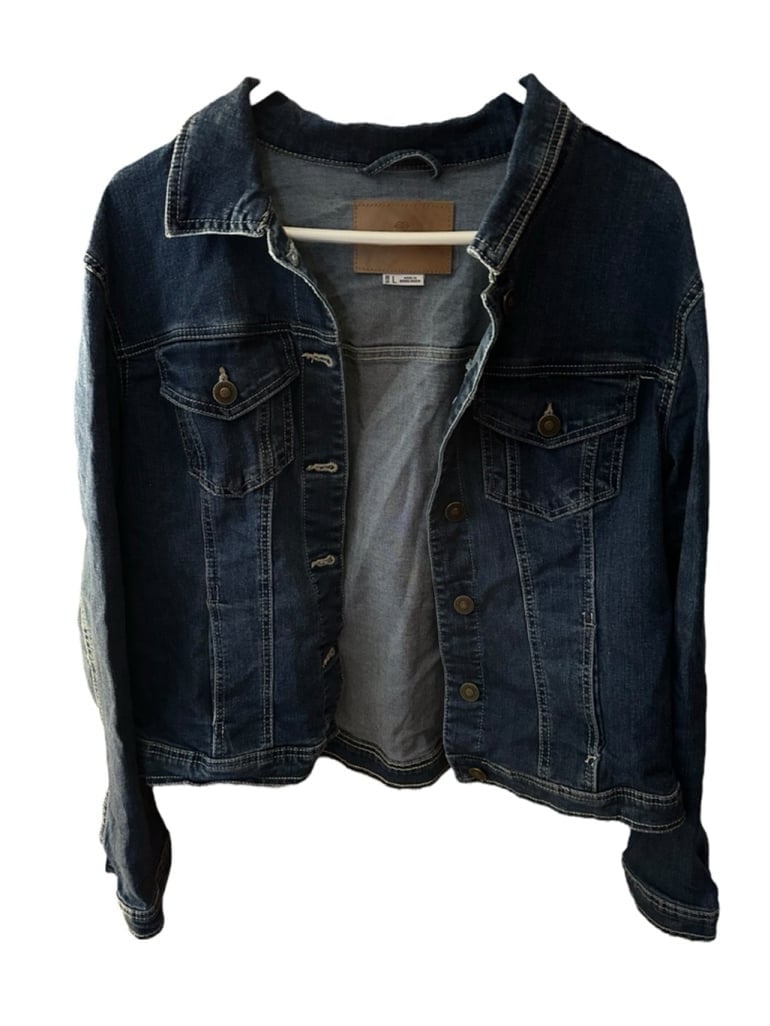 One5One Denim Medium Wash Blue Jacket