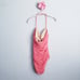 J. Crew Coral Pink Tulle Bandeau Tank Swimsuit