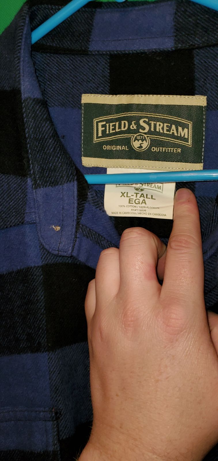 Field and Stream XL Vintage vtg Flannel