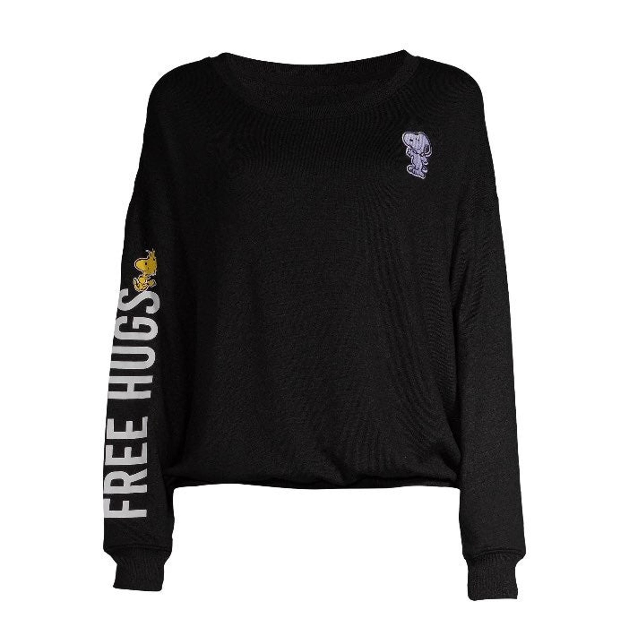 Snoopy Embroidered Long Sleeve Sleep Top