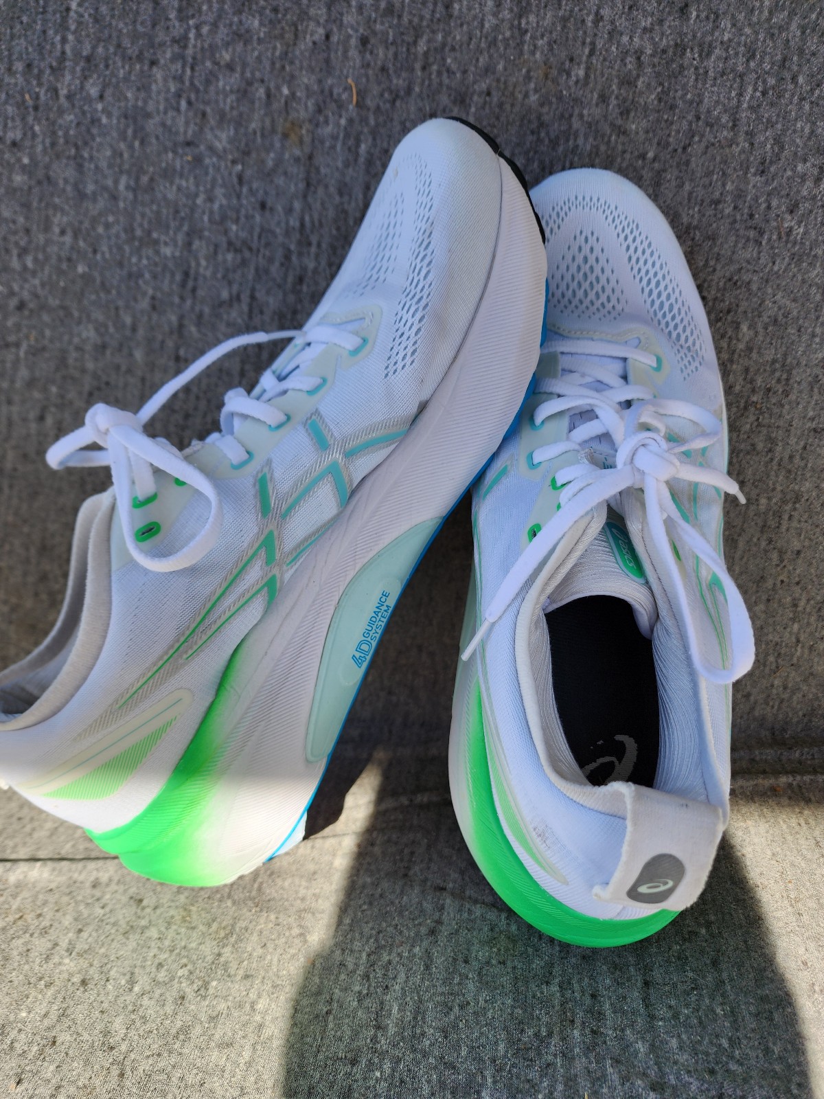 Asics Gel Kayano 31 Shoes Men Size 11.5 White Green FF Blast+