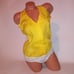 Victoria Secret Bodysuit One Piece Blouse Teddy Moda International Size 12 Yello
