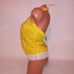 Victoria Secret Bodysuit One Piece Blouse Teddy Moda International Size 12 Yello