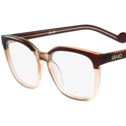 NEW Liu Jo LJ 2641 211 Crystal Brown & Chocolate Eyeglasses 52mm with LJ Case