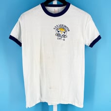 70s USS Lexington Velva Sheen ringer tshirt 1970s vintage