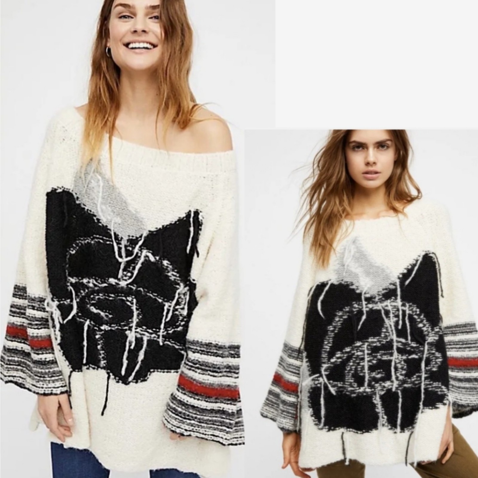 Free People Girl's last rose sweater XS