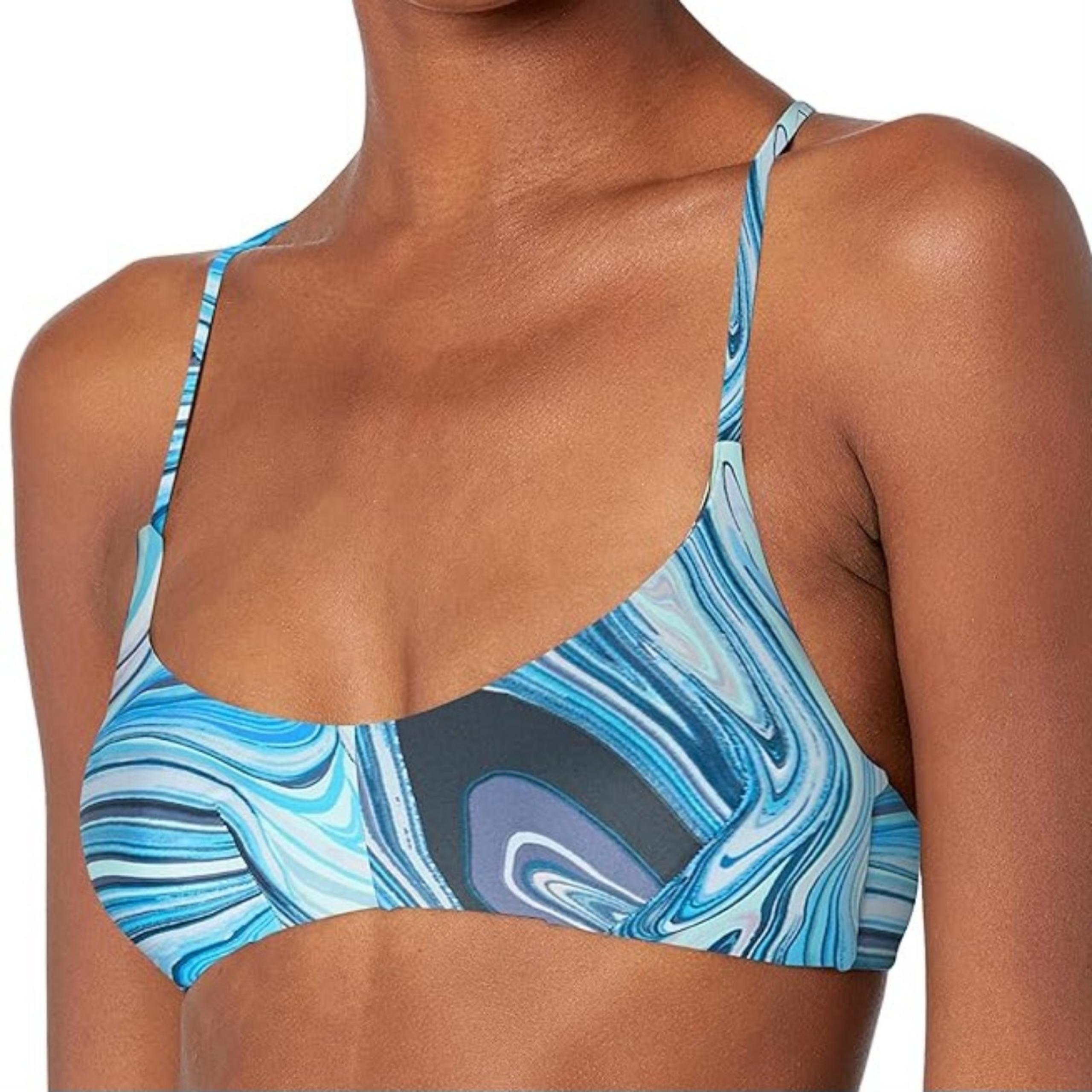 SPEEDO SWIMSUIT TOP BIKINI CHIARA Y BACK PRINTED SIZE S