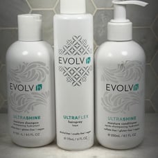 EVOLVh Natural UltraShine Moisture Shampoo, Conditioner & Hairspray