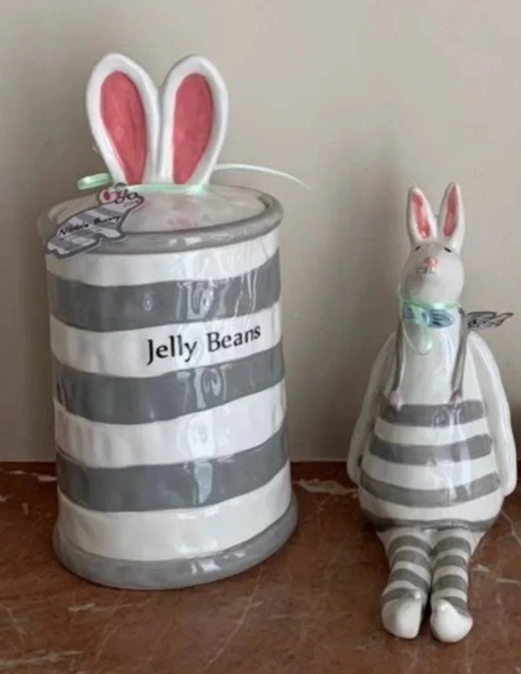 3 pc Nibble Bunny Canister/ bunnies !