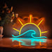 Sunset Sunrise Neon Sign Sun On The Sea Neon Light Sunrise Wave Neon Signs