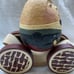 1988 Briere Folk Art Humpty Dumpty Pull Toy - Wood & Resin, Signed & Numbered