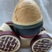 1988 Briere Folk Art Humpty Dumpty Pull Toy - Wood & Resin, Signed & Numbered