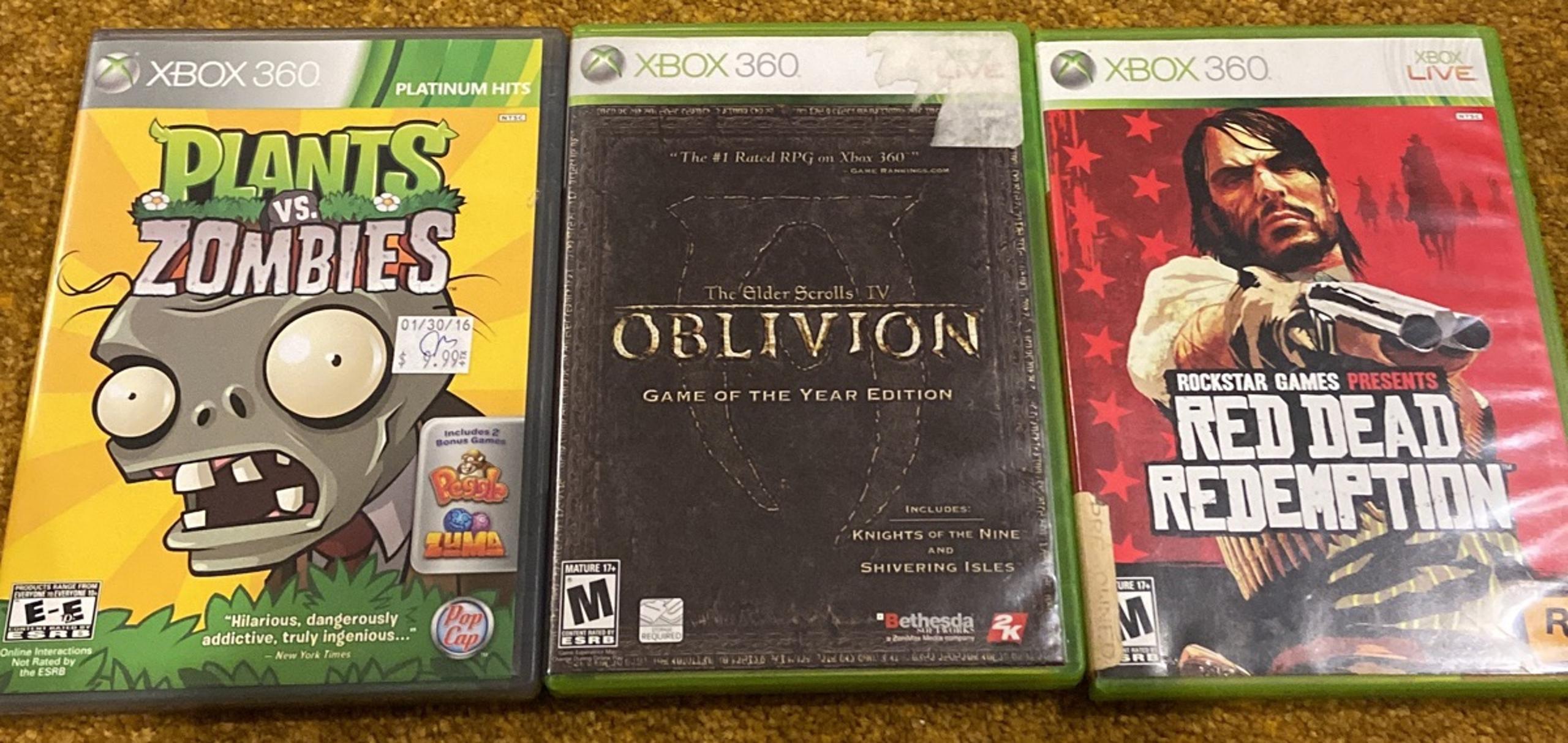 Lot 3 Xbox 360 games