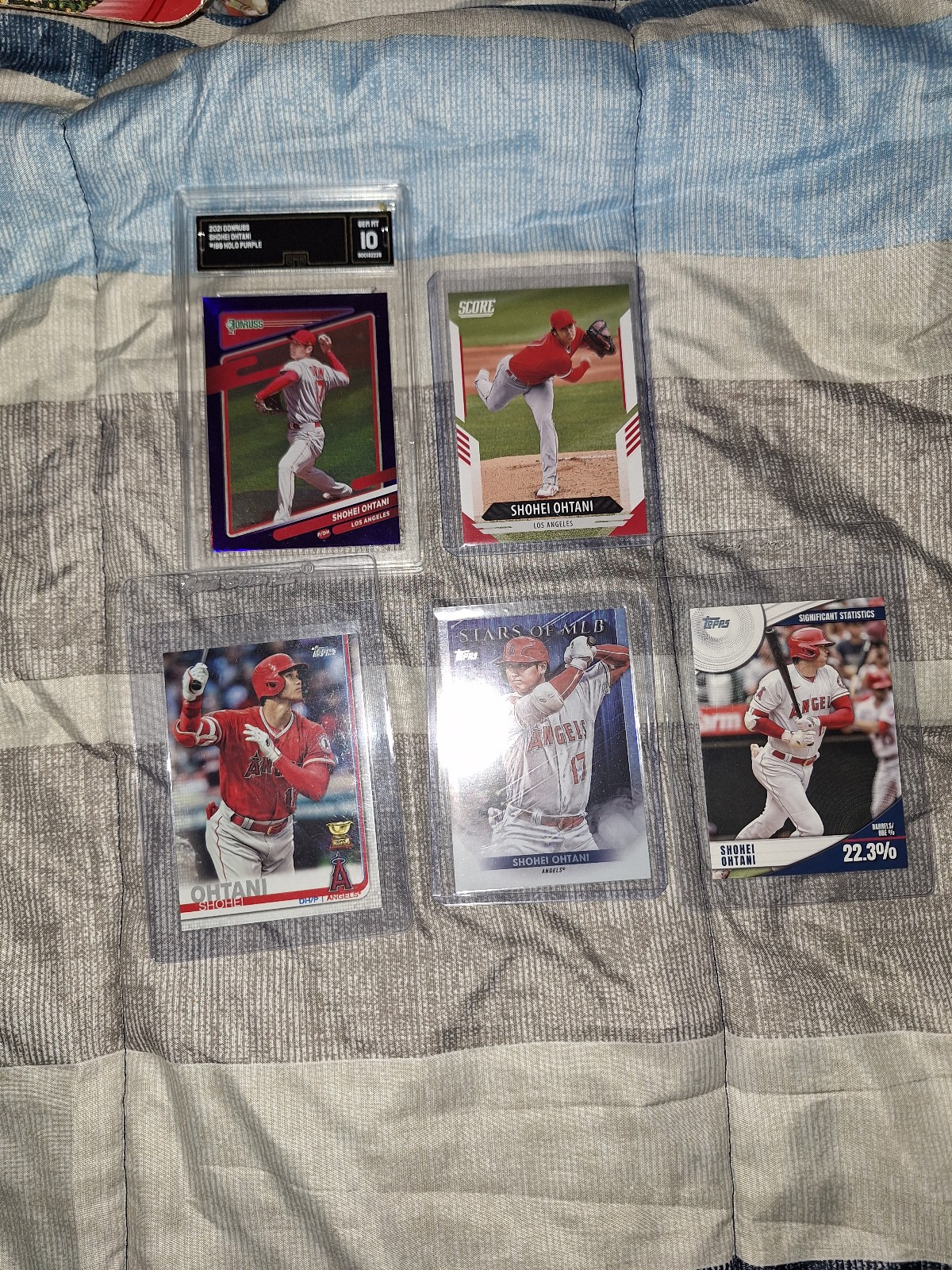 Card Lot with Shohei ontani purple sp gma 10